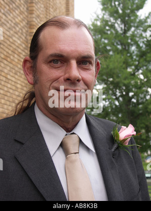 Middle Age Man Dressed Up Stock Photo