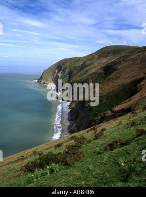 Looking northeast along the north Devon coast towards Foreland Point Stock Photo