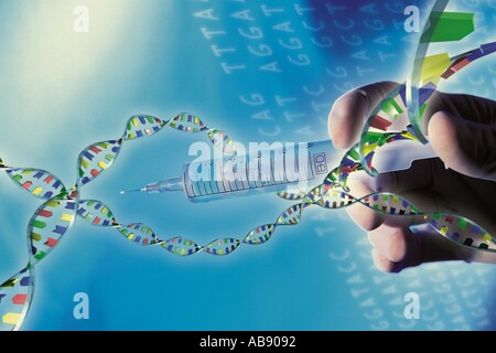Genetic engineering Stock Photo