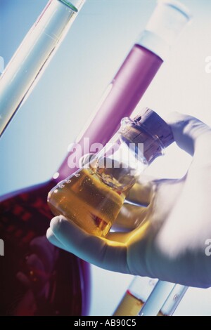 Laboratory glassware Stock Photo