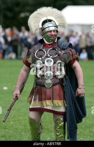 DEU Germany Xanten Romans festival in the Archeological Park Historic show of daily life of normal people and military personal Stock Photo