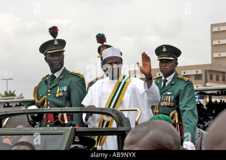 Inauguration of Umaru Musa Yar Adua as the new President of Nigeria Stock Photo