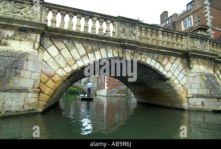 The kitchen bridge over the river cam St Johns college Cambridge Stock Photo