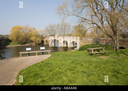 Pershore Old Bridge Worcestershire England UK Stock Photo