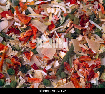Dried Vegetables Background Stock Photo