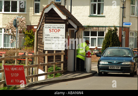 Toll gate at Eling Tide Mill near Southampton. Southern England United Kingdom UK Stock Photo