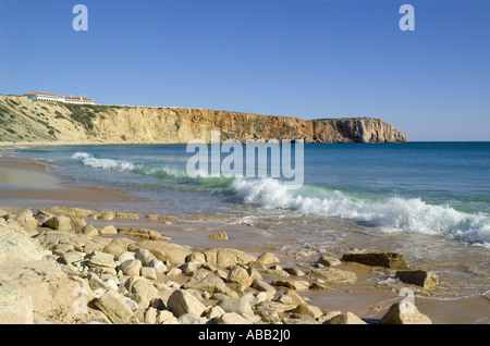 Western Algarve, Sagres, Praia Da Mareta Stock Photo