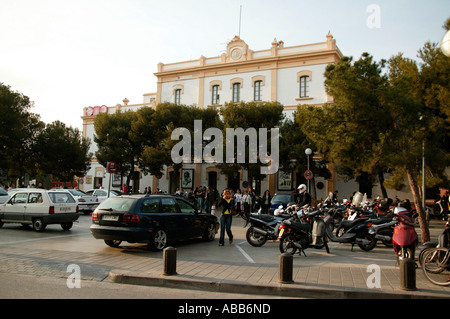 Train station, Sitges Costa Daurada Catalunya Spain Europe Stock Photo