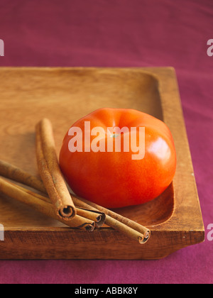 Tomato and Cinnamon Sticks Middle Eastern Flavour Principle Stock Photo