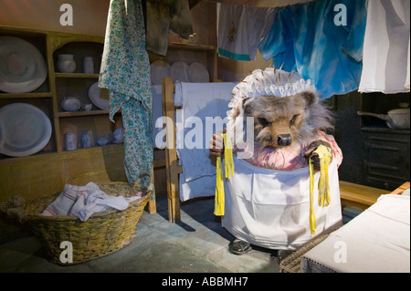 Mrs Tiggy-Winkle at the World of Beatrix Potter Museum in Bowness on windermere, Lake District, Cumbria, UK Stock Photo