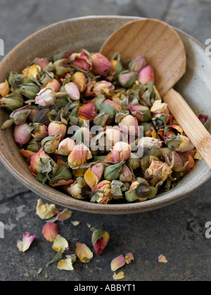 Dried rosebuds shot with Hasselblad medium format digital Stock Photo