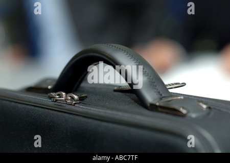 Laptop case handle Stock Photo
