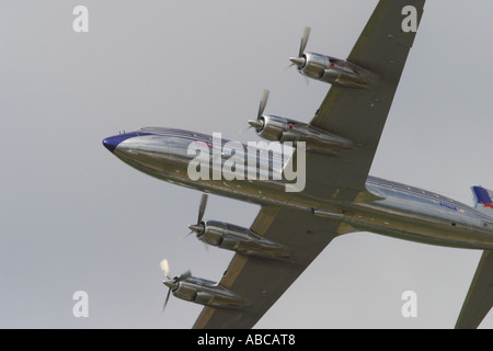 Douglas DC-6 classic vintage propeller airliner from the 1950s operated by Red Bull taken 2006 Stock Photo