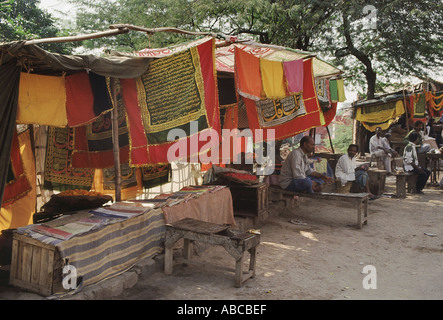 A market outside Buland Darwaza. Fatehpur Sikri, Agra, India. Stock Photo
