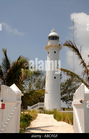 Grand Turk Island north point historic lighthouse  Turks and Caicos Islands tci eastern Caribbean cruise destination Stock Photo