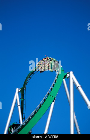Florida Incredible Hulk rollercoaster  roller coaster universals Islands of Adventure Stock Photo