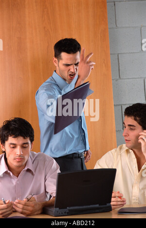 Angry businessman Stock Photo