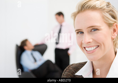 Portrait of three office workers Stock Photo