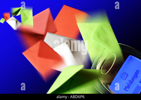 Symbol E-Mail / SMS Stock Photo