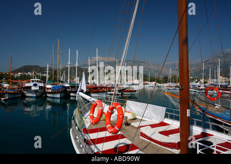 A Harbour in Kemer,  Antalya Province, Turkey Stock Photo