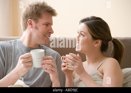 Couple having coffee Stock Photo