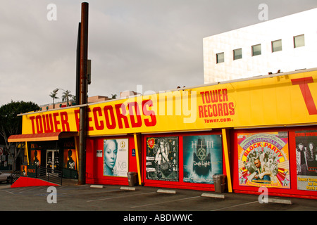 Tower Records Sunset Blvd Los Angeles California United States of Stock