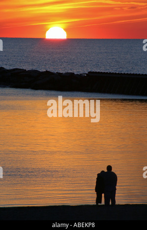 Romantic sunset Stock Photo