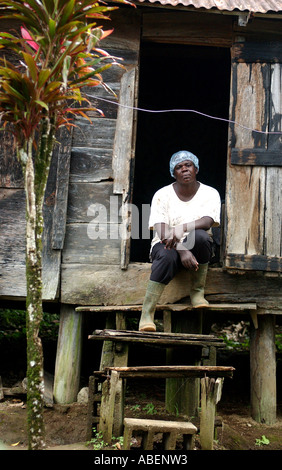 Maria Porter, farmer, St Vincent Stock Photo