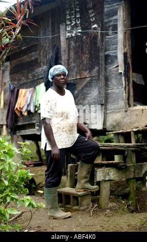 Maria Porter farmer St Vincent Stock Photo