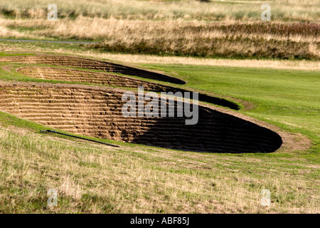 Bunkers at Hoylake. Stock Photo