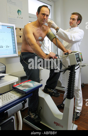 Germany, Cologne, specialist for cardiology, cardiograph, cardiogram Stock Photo