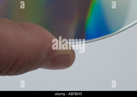 A compact disc on hand Stock Photo