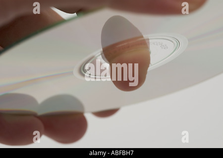 A compact disc on hand Stock Photo
