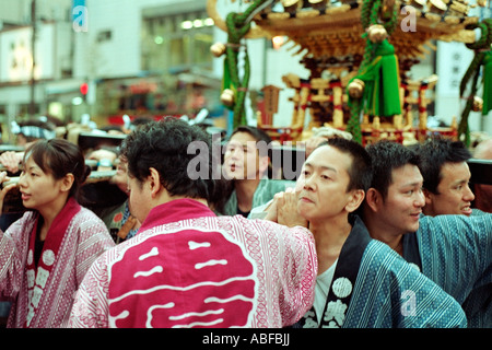 Matsuri scene Sanja Matsuri Stock Photo