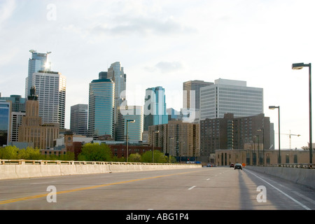 Skyline of downtown Minneapolis 2004. Minneapolis Minnesota MN USA Stock Photo