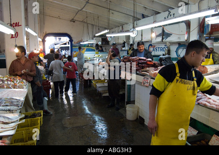 Fresh Seafood on the Wharf Ensenada Mexico Stock Photo