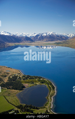Lake Ohau and Lake Middleton Mackenzie Country South Island New Zealand ...