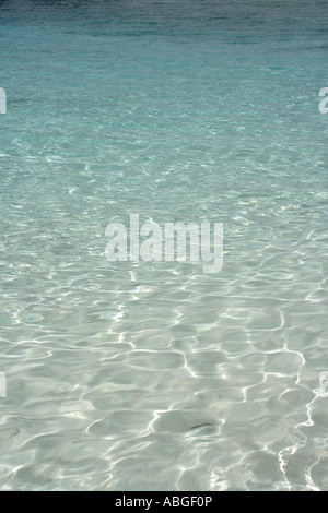 Sunshine ripples throughout these Turquoise waters Stock Photo