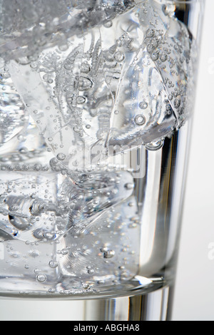 Ice cubes in a glass Stock Photo