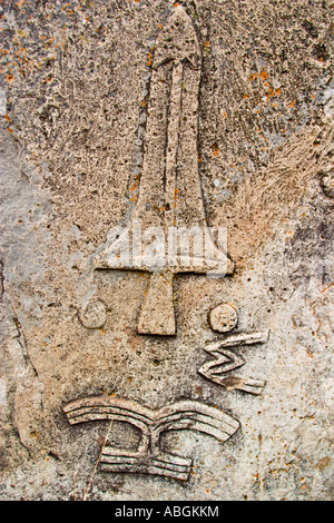 Tija headstones, Ethiopia, Africa Stock Photo