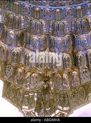 Complex of Sultan Hasan, Cairo, Egypt, detail of zone of transition of dome of mausoleum Stock Photo