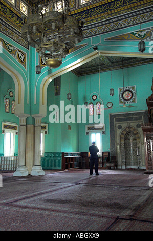 Inside Ed Dahar Mosque Hurghada "Red Sea" Egypt Stock Photo