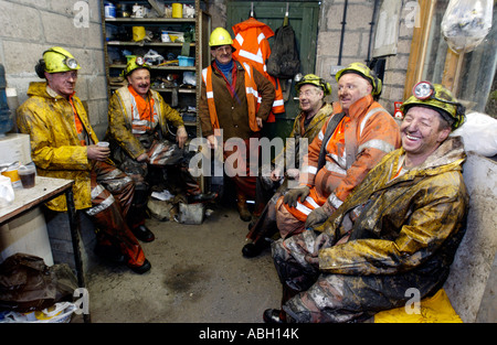 Coal miners at the newly re opened Unity Mine Cwmgwrach near Neath ...