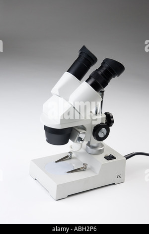 A binocular microscope Stock Photo