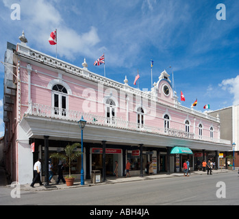 Shops on Broad Street, Bridgetown, Barbados, Lesser Antilles, West Indies, Caribbean Stock Photo