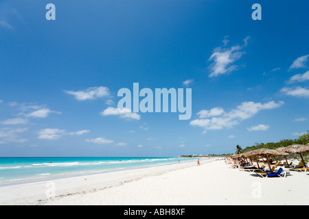 Beach in the resort of Varadero, Cuba Stock Photo