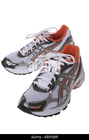 Running shoes cut out on white background Stock Photo
