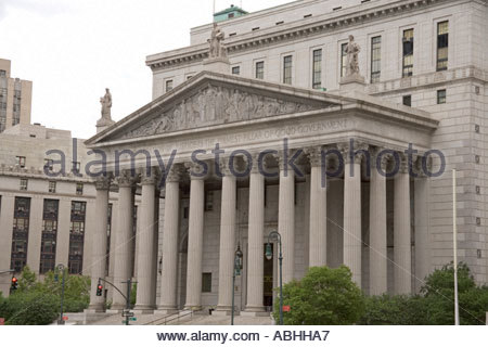 New York City Criminal Courts Building at 100 Center Street also Stock