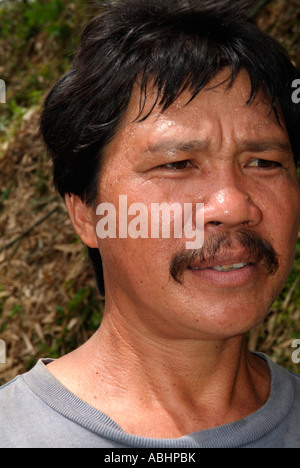 Indonesian man smiling, Manado, North Sulawesi Stock Photo