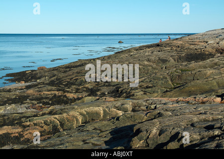 Champlain beach in Baie Comeau, Quebec Stock Photo